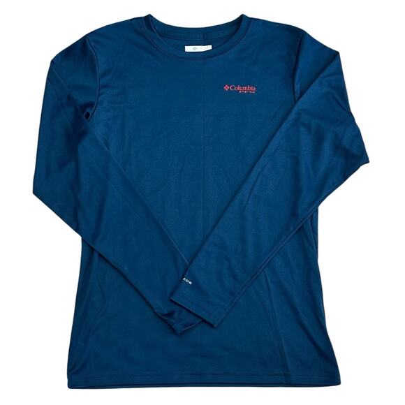 COLUMBIA PFG Boy's Performance Navy Fish Flag Top Large NWOT - Picture 1 of 4